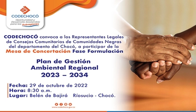Mesa de Concertación Fase Formulación Plan de Gestión Ambiental Regional 2023 – 2034