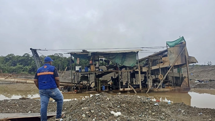 CONTUNDENTES RESULTADOS DEJAN OPERATIVO CONTRA MINER&Iacute;A ILEGAL EN EL MUNICIPIO DE C&Eacute;RTEGUI