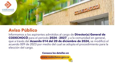 AVISO P&Uacute;BLICO