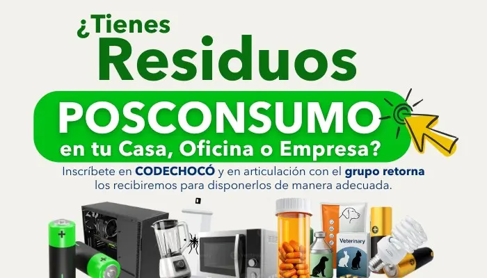 CODECHOC&Oacute; HABILIT&Oacute; PUNTO DE RECOLECCI&Oacute;N DE RESIDUOS POSCONSUMO EN QUIBD&Oacute;