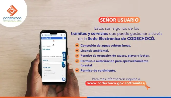 SE&Ntilde;OR USUARIO A PONERSE AL D&Iacute;A CON LA GESTI&Oacute;N DE SUS TR&Aacute;MITES AMBIENTALES ANTE CODECHOC&Oacute;