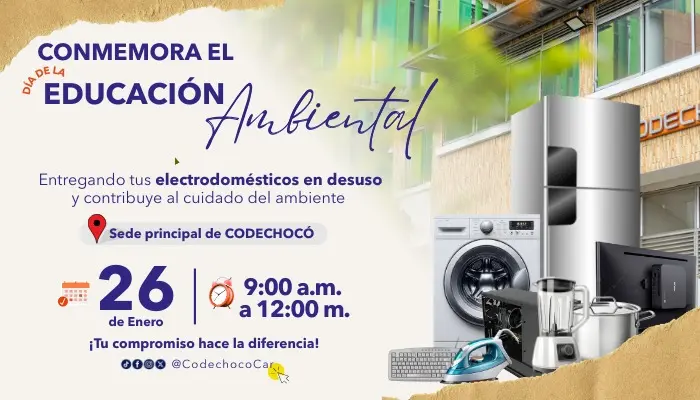 ESTE 26 DE ENERO, CODECHOC&Oacute; INVITA A LA COMUNIDAD A ENTREGAR RESIDUOS POSCONSUMO EN EL MARCO DEL D&Iacute;A DE LA EDUCACI&Oacute;N AMBIENTAL