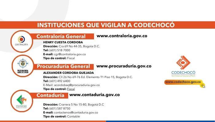Entes que vigilan la entidad 